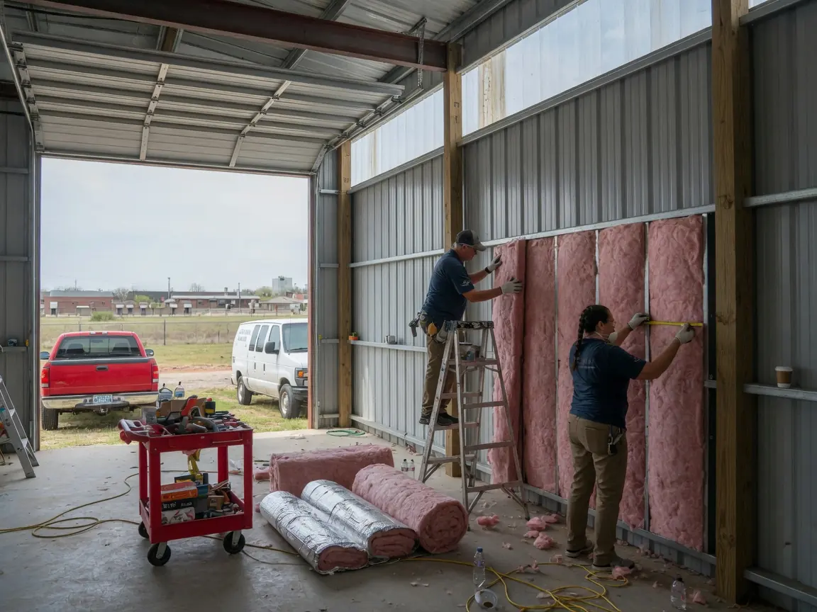 Pole barn insulation in Skiatook, OK